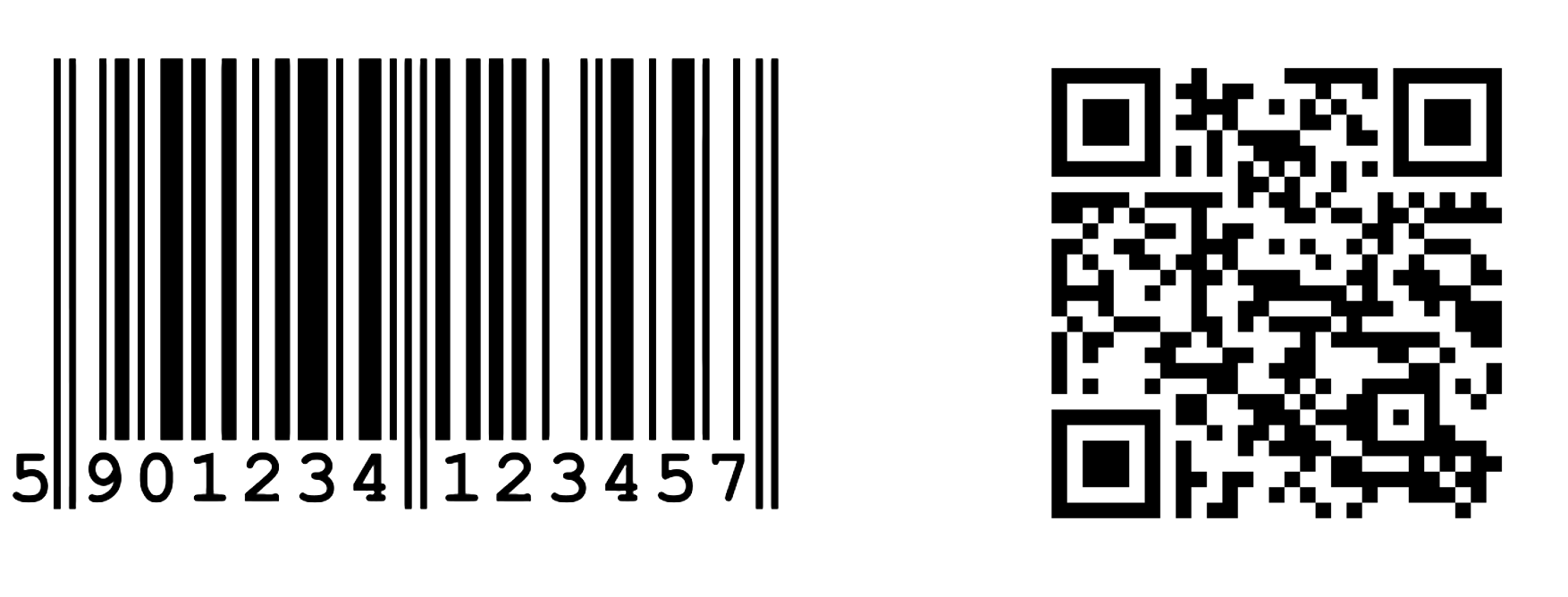 Barcode/QR examples